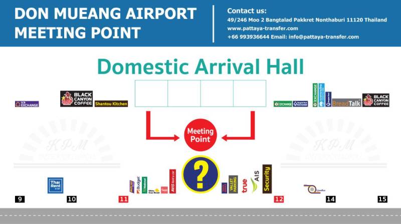 GATE 11 DMK pickup from domestic flights